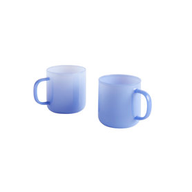 HAY - Borosilicate Mug Becher 2er Set - jade light blue