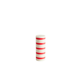 HAY - Column Kerze M - off-white/red