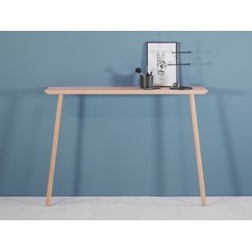 Wandmontierter Schreibtisch HILDA – Konsole aus unbehandeltem Eichenholz 