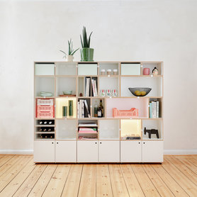 stocubo - Flexibles Bücherregal für das Wohnzimmer, jederzeit erweitbar