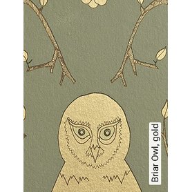 Tapete: Briar Owl, gold