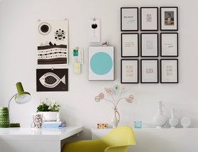 Neue Wandgestaltung/Moodboard im Home Office