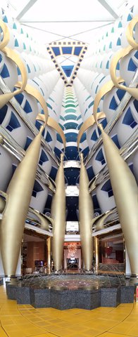Urlaubsimpressionen: Burj Al Arab- Lobby