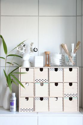 Gestaltungsideen für die Mini-Kommode Ikea Moppe