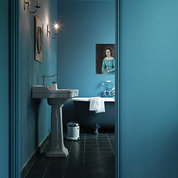 Blaues Badezimmer