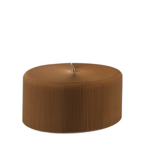 molo fanning stool + bench - ø 40,5 cm, 45,5 cm hoch / Kraftpapier, braun