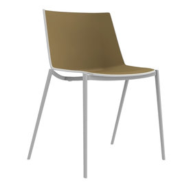 MDF Italia - AÏKU Stuhl mit 4 keilförmigen Beinen