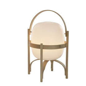 Santa & Cole - Cestita Bateria Akkuleuchte - Weißes Opal