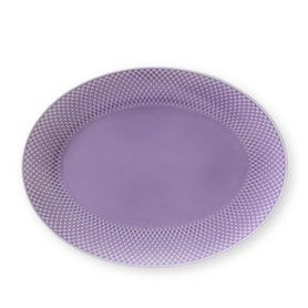 Lyngby Porcelæn - Rhombe Color Ovale Servierplatte