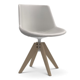 MDF Italia - Flow Leder Drehstuhl VN aus Eiche