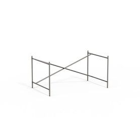 Richard Lampert - Eiermann 2 Tischgestell - 135 x 66 cm - Verstrebung exzentrisch - farblos - mit Verlängerung 335 mm