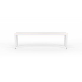 Bank CARL - HPL Weiß & Natural White L 160 / B 40 / H 45