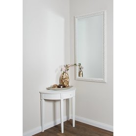 Ridgevalley Spiegel Atenas I Vintage Weiß Glamour Massivholz Paulownia 72x132x7 cm (BxHxT)