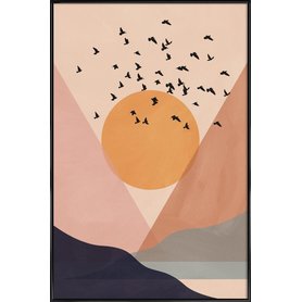 Sun Flock Gerahmtes Poster