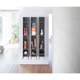 Design Wandregal Bücherregal Novamobili Butterfly Vertikal Horizontal Weiß Schwarz Grau Beige Matt 