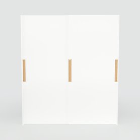 Kleiderschrank Weiß - Individueller Designer-Kleiderschrank - 204 x 232 x 71 cm, Selbst Designen, Böden/hohe Schublade/kompakt Schublade/Kleiderlift/Schuhauszug/Kleiderstange