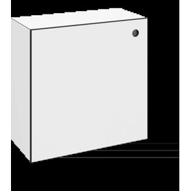 stocubo – 1:1 Modul, h. Tiefe mit Tür, Korpus: Schwarz/Weiß, Türfarbe: Schwarz/Weiß, Türlochposition: oben/rechts