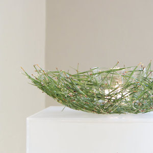 Schale aus Kiefern- und Piniennadeln mit snild Schale aus Kiefern- und Piniennadeln mit snild