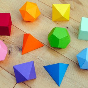 Bastelanleitung für geometrische Formen Bastelanleitung für geometrische Formen