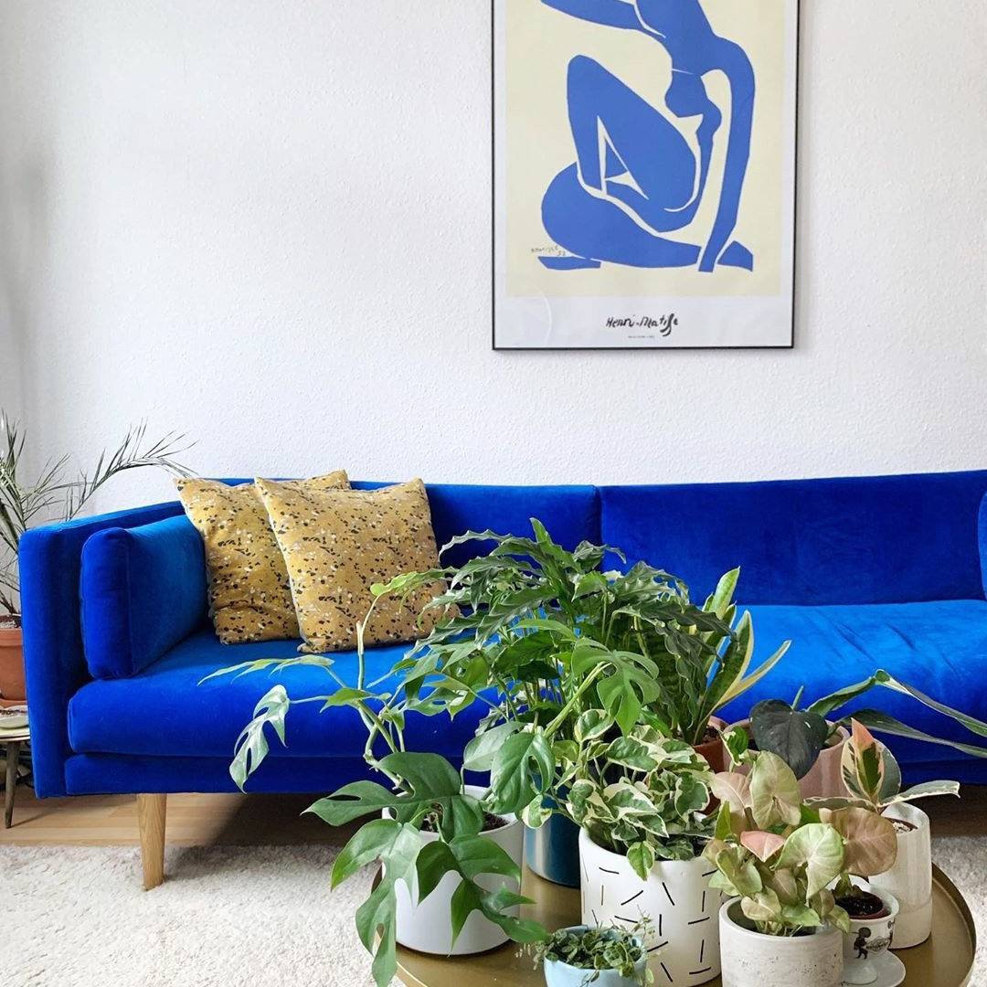 Hübsche Sofas in Blau für dein Wohnzimmer
