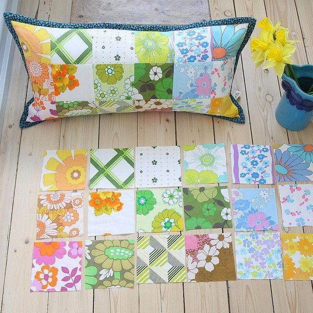 Ein Patchwork Kissen nähen