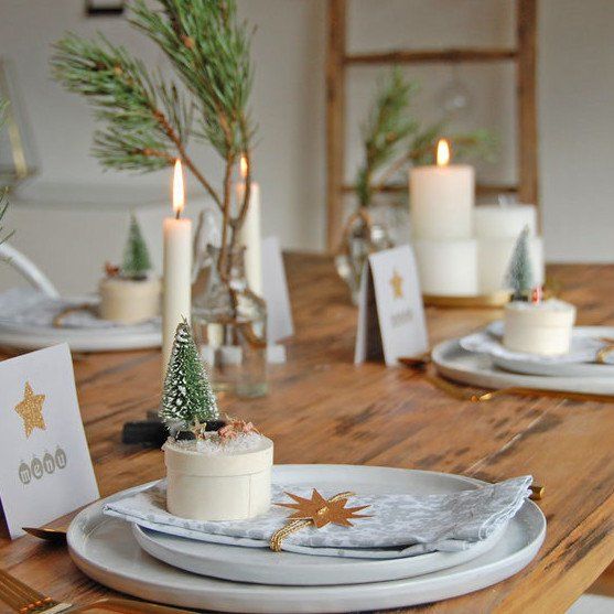 Ideen für eine weihnachtliche Tischdeko