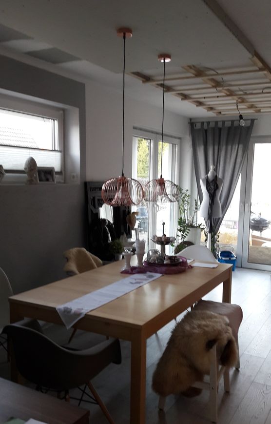 Unser Esszimmer während der Unser Esszimmer während der