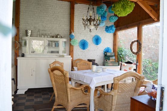 Gartenhütte pastellig Gartenhütte pastellig