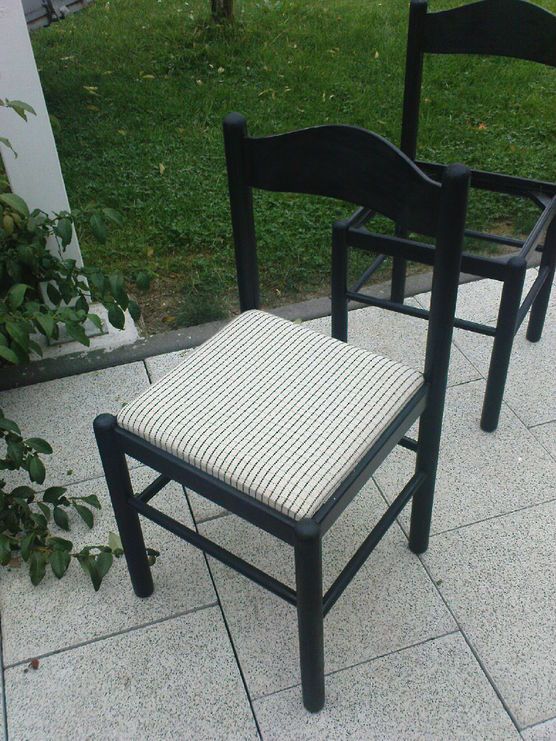 schwarze Stühle - vorher schwarze Stühle - vorher