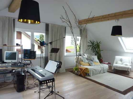 das Musikstudio im Dachzimmer das Musikstudio im Dachzimmer
