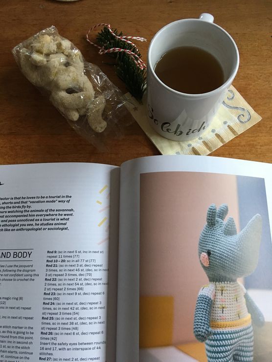 Häkellektüre mit Solebichtasse und Nicoles Plätzchen Häkellektüre mit Solebichtasse und Nicoles Plätzchen