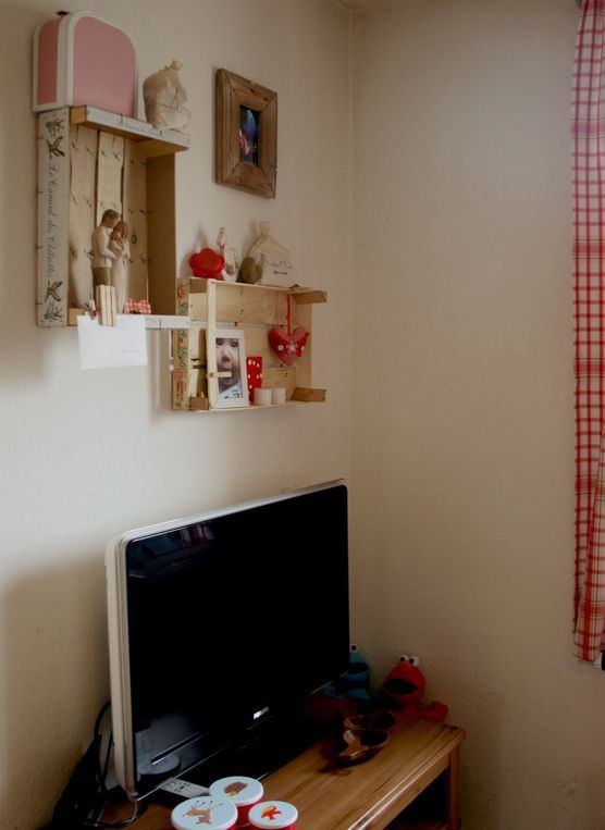 Obstkistenwandregale Obstkistenwandregale