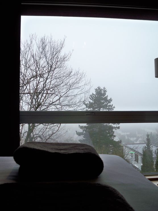 Blick vom Bett aufs Städtchen Blick vom Bett aufs Städtchen