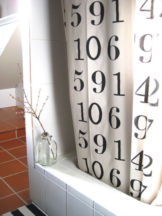 der neue Duschvorhang der neue Duschvorhang