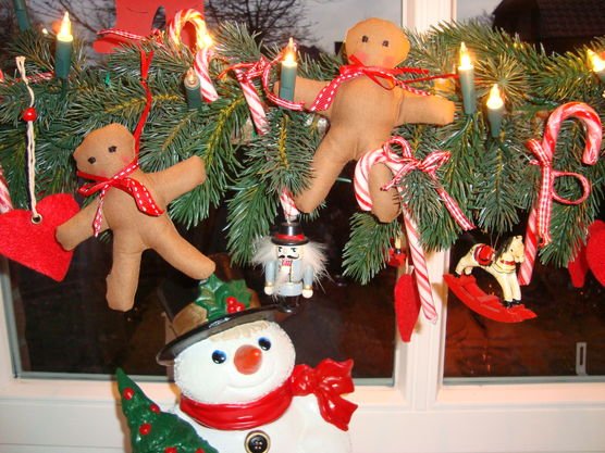 Girlande Lebkuchenmann Girlande Lebkuchenmann