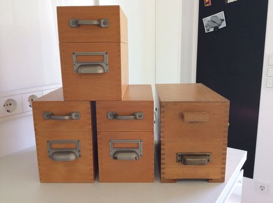 Karteikästen suchen einen neuen Besitzer Karteikästen suchen einen neuen Besitzer