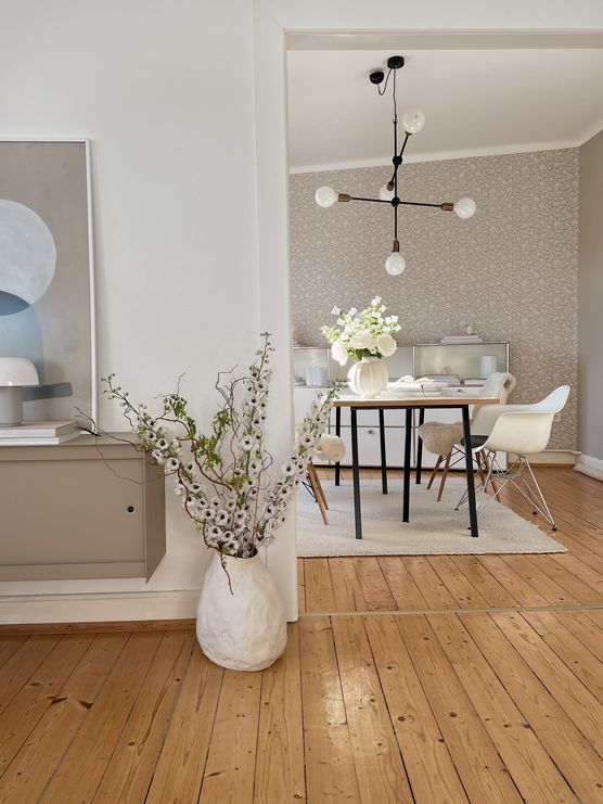 Frühlingsvibes im Esszimmer mit Frühlingsvibes im Esszimmer mit