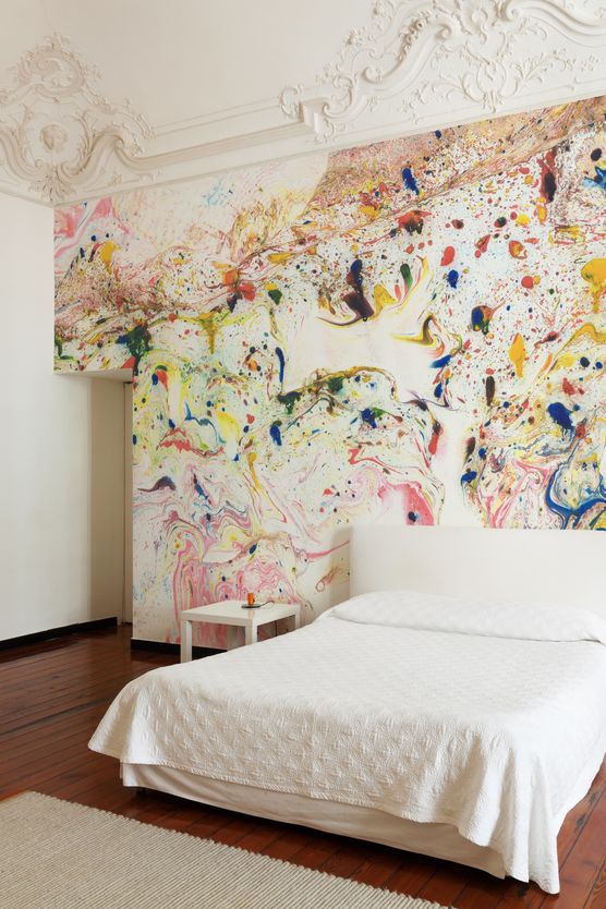 Tapete mit Suminagashi - Tapete mit Suminagashi -