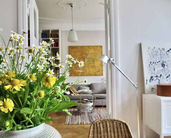 Sonnenbraut an Kamille, lässt Sonnenbraut an Kamille, lässt