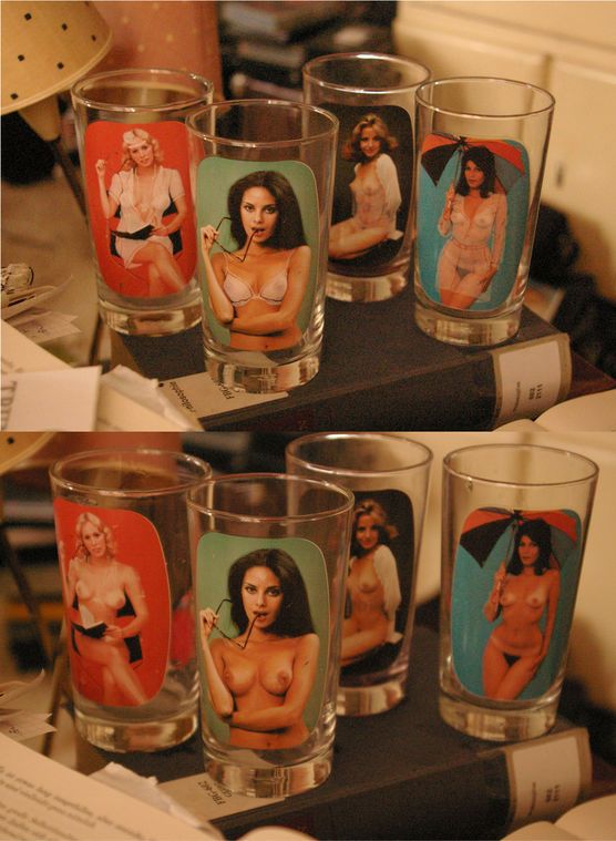 Achtung sexy: trinkgläser 70er Jahre Achtung sexy: trinkgläser 70er Jahre