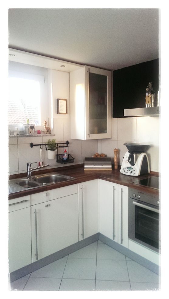 Küche nachher weiß/schwarz Küche nachher weiß/schwarz