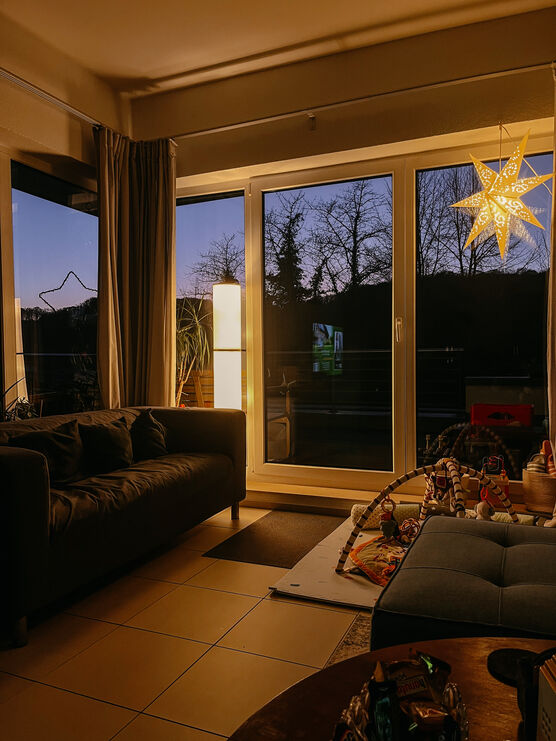 Hier abends mit Baby Hier abends mit Baby