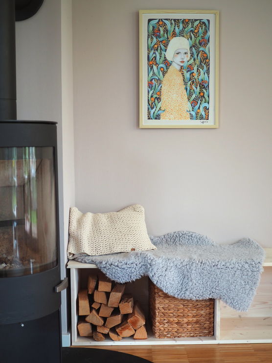 Eine neue Sitzbank am Eine neue Sitzbank am