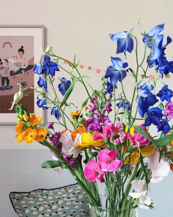 Farbenfroher Blumenmix vom Markt Farbenfroher Blumenmix vom Markt