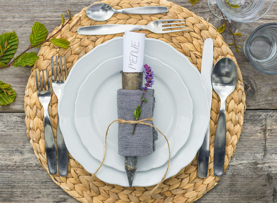 Ein schön gedeckter Tisch Ein schön gedeckter Tisch