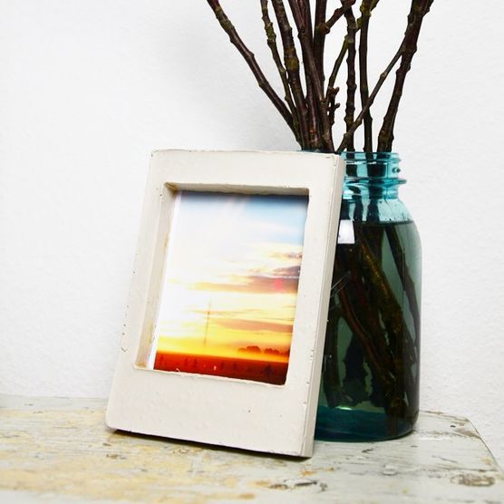 DIY Beton Bilderrahmen DIY Beton Bilderrahmen