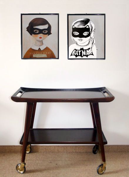 Dänischer Teak Holz Servierwagen aus den 60er Jahren Dänischer Teak Holz Servierwagen aus den 60er Jahren