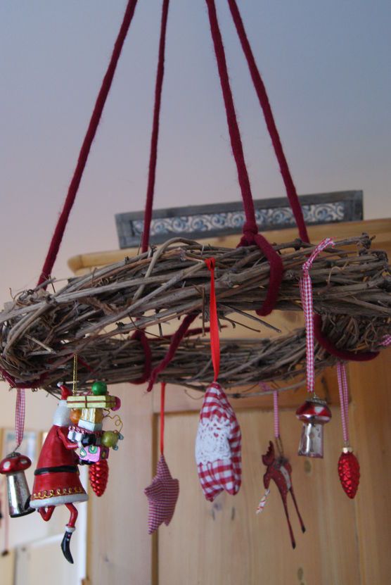 Weihnachtlicher Clematiskranz Weihnachtlicher Clematiskranz