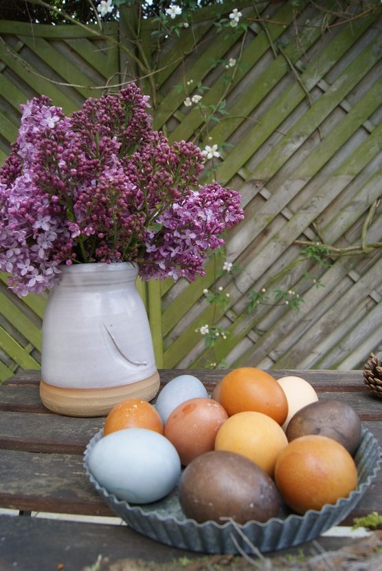 Ostereier natürlich gefärbt Ostereier natürlich gefärbt