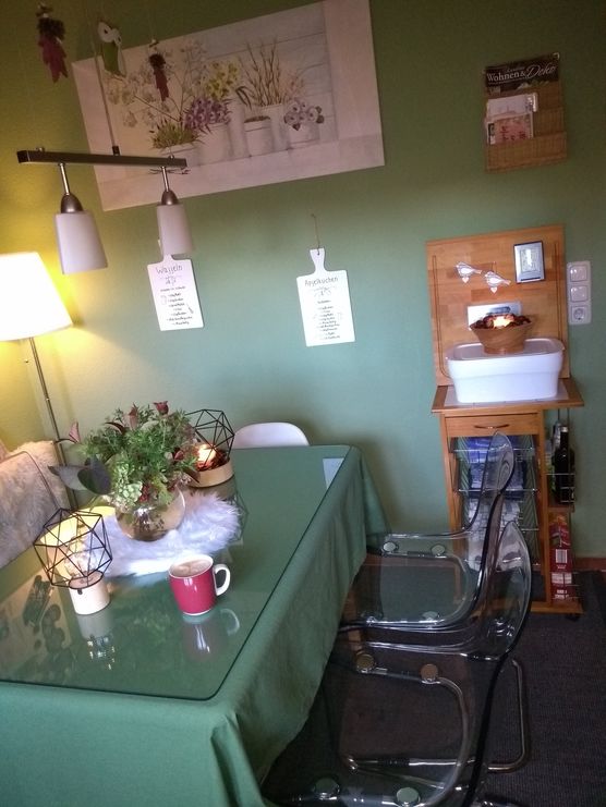 Küche, Kaffee, Kerzen und Küche, Kaffee, Kerzen und